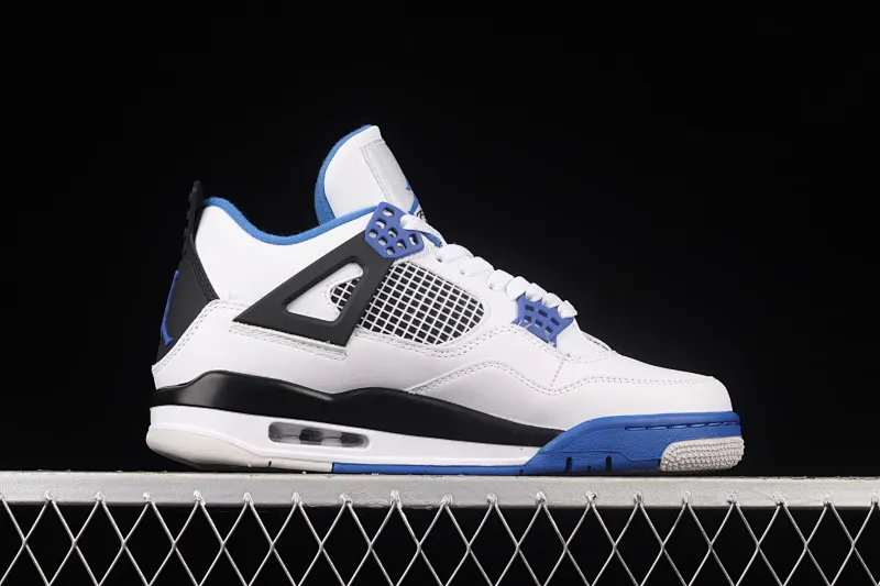 All categories Air Jordan Jordan series basketball shoes Air Jordan 4 pure original version Air Jordan 4 Retro AJ4 Joe 4 white and blue 308497-117